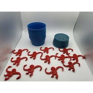 Vintage Barrel of Monkeys‎ Game Lakeside Toy (12 Red Monkeys) Complete